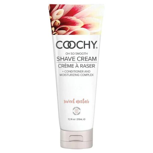 Coochy Intimate Shaving Cream | Shave Conditioner & Moisturizer for Face & Body | Ideal for Sensitive Skin Care, Anti-Bump | Sweet Nectar, 7.2 oz