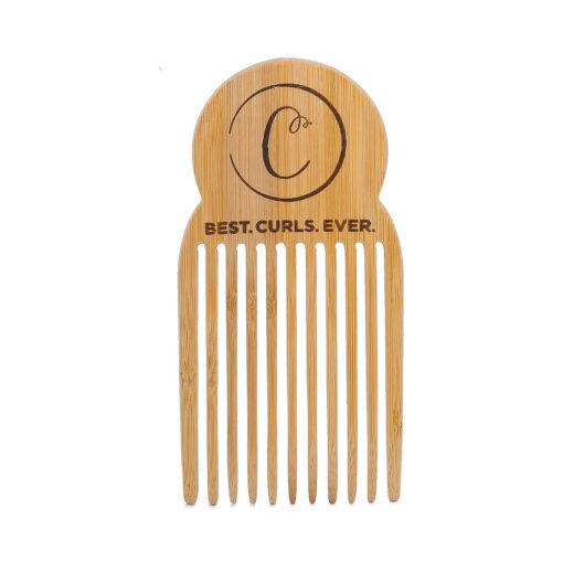 Controlled Chaos As Seen on Shark Tank Detangling Comb Hair Pick - Anti Static Bamboo Hair Pick for Thick Curly Hair, Long Tooth Detangler Wooden Comb for Men, Women & Kids