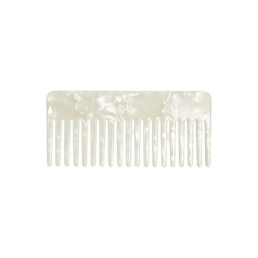 Wide Tooth Comb For Curls, Comb For Curly Hair, Curl Comb, Curly Hair Comb, Wide Tooth Comb, Shower Comb, Wide Comb For Brushing Out Curls, Durable and LightWeight ( Pearl )