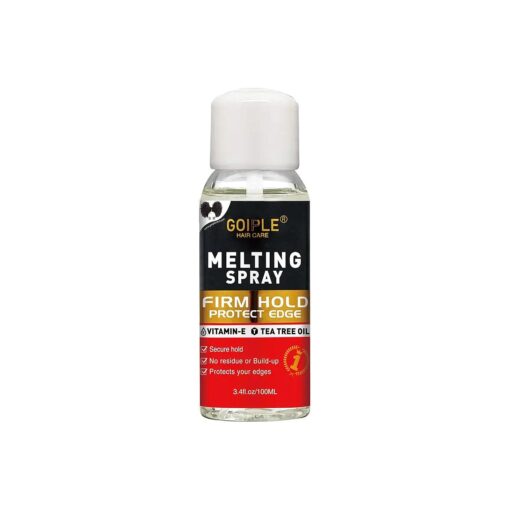 Lace Melting and Holding Spray Glue-Less Hair Adhesive for Wigs, Lace Bond Adhesive Spray Wig Spray for Closure Wigs Extensions, Wig Melting Spray Strong Natural Forming Hold Protect Edges 3.4 fl oz