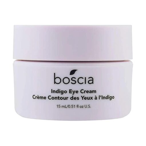 boscia Indigo Eye Cream - Vegan, Cruelty-Free, Natural Skin Care - Eye Cream with Wild Indigo, Fucus Algae & Hyaluronic Acid - For Sensitive Skin & All Skin Types - 0.51 Fl Oz