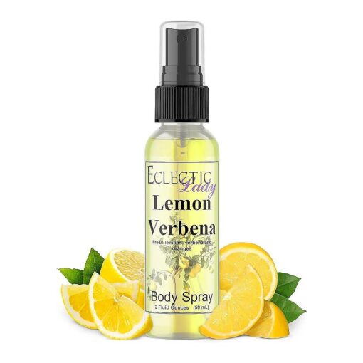 Body Spray for Women, 2 Oz Lemon Verbena Body Mist with Long-Lasting Fragrance, Fresh, Wonderful Scent for Spring & Summer, Floral & Fruity Perfume for Women with Orange, Daily Use