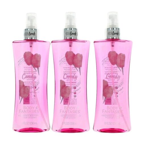 Parfums De Coeur Cotton Candy by Body Fantasies, 3 Pack 8 oz Fragrance Body Spray women