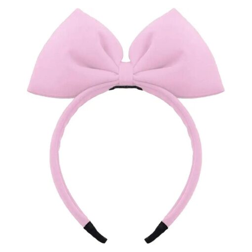 Bow Headband Bowknot Hair Bands Big Bow Halloween Hair Hoop Women Bow Hairband Party Decoration Headdress Cosplay Costume Headwear Handmade Headpiece Christmas Birthday Hair Accessories 1 Pack Pink