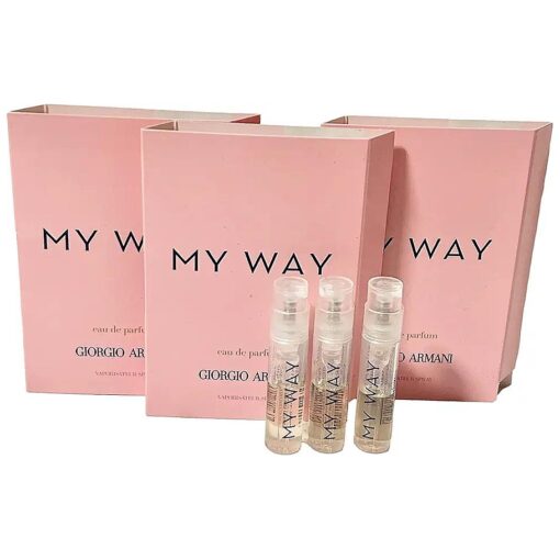 GIORGIO ARMANI My Way Sample Perfume Women Spray 1.2 ml / 0.04 oz - set of 3