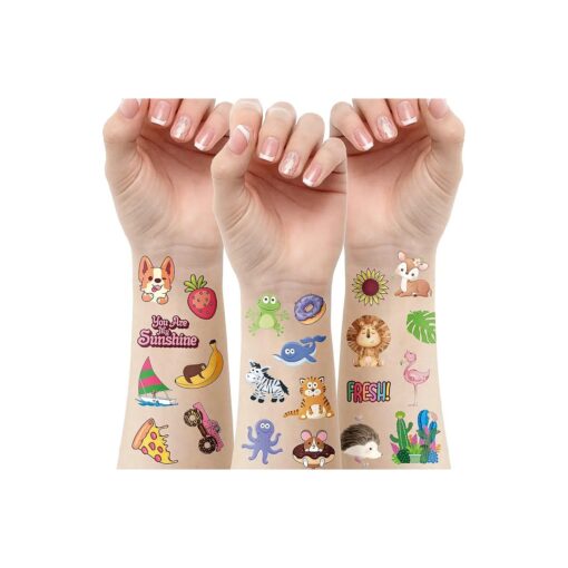 Aresvns Temporary Tattoo for Little Kids 400+ PCS, Party Supplies Gifts for Children, Colorful cute fake tattoos for boys and girls, waterproof, non-toxic and easy to remove .