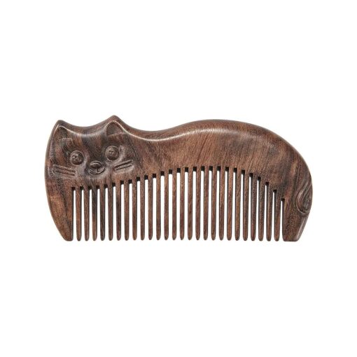 Wooden Comb Sandalwood Hair Comb for Women Wide & Fine Tooth Anti-Static Handmade Gift Wood Comb