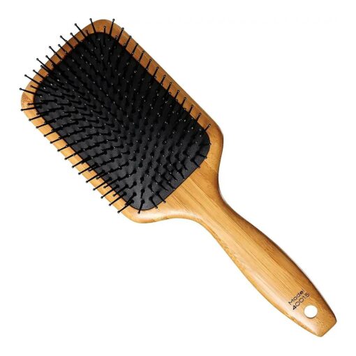 Sam Villa Signature Series Bamboo Brush Wooden Paddle Brush For Hair Styling