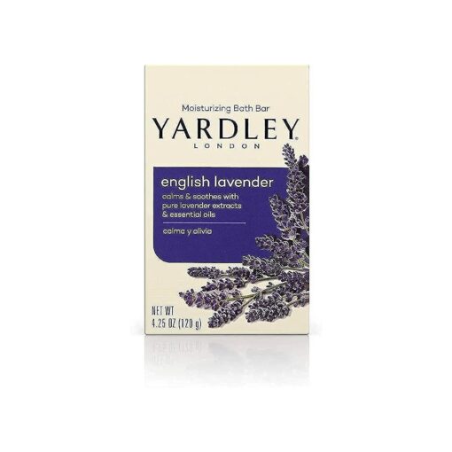 Yardley London English Lavender with Essential Oils Soap Bar, 4.25 Ounce ( Pack of 12 )