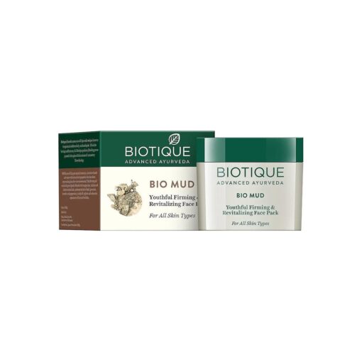 Biotique Bio Mud Youthful Firming & revitalizing Face Pack 75 gm I For all Skin Type I For Firming And Revitalizing Skin I Reduces Fine Lines And Wrinkles .