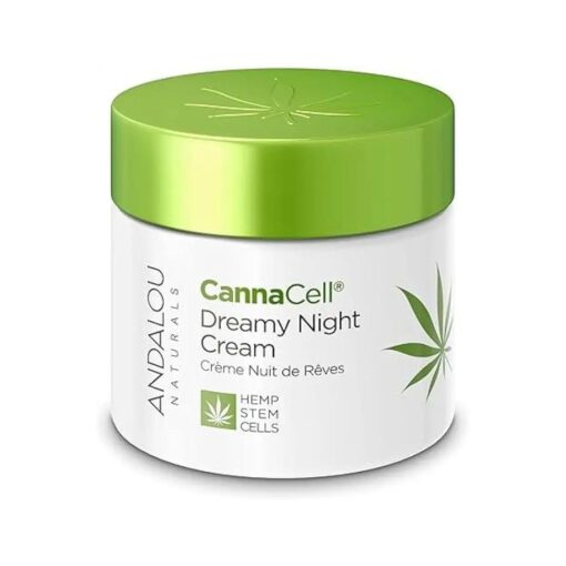 Andalou Naturals CannaCell Dreamy Night Cream, 1.7 Ounces