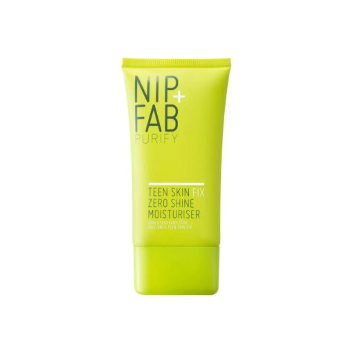 Nip+Fab Teen Skin Fix Zero Shine Face Moisturizer with Niacinamide and Antioxidant Wasabi Extract, Shine Free Mattifying Facial Cream for Oil Control Prevent Breakouts Even Skin Tone, 1.35 Ounce