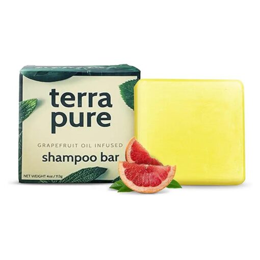 Terra Pure Shampoo Bar | Oil Infused by 1-Shoppe | Plastic Free, Soap Free, Vegan, Plant Based, Sustainable, Eco-Friendly, & Zero Waste