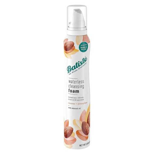 Batiste Waterless Cleansing Foam Cleanse and Strengthen with Almond Oil, 3.60 OZ