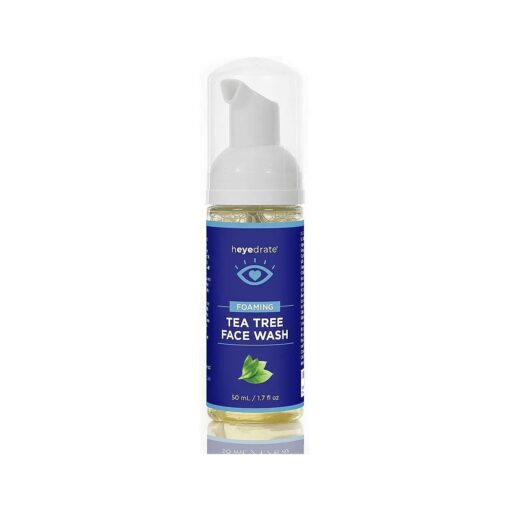 Foaming Tea Tree Face Wash and Eyelid Cleanser - Natural, Organic Ingredients with Aloe Vera - Gentle Formula for Effective Eyelid Cleansing - Soothes & Refreshes - 1.7Oz ( Package May Vary )