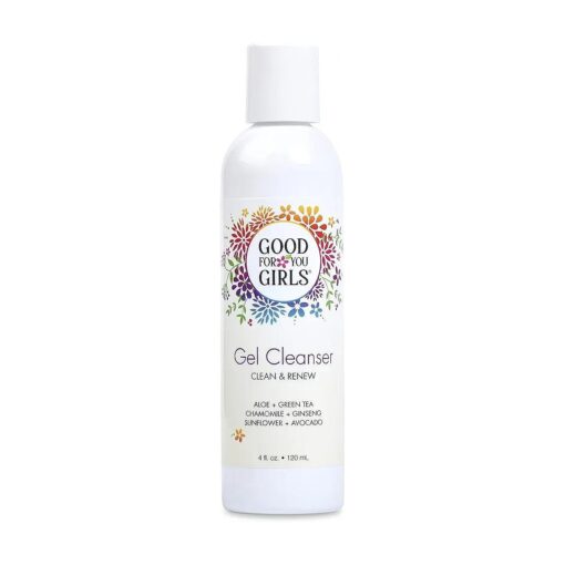 Good For You Girls Gel Facial Cleanser, Natural with Aloe, Chamomile, Green Tea, Ginseng, Vitamin E, pH Balanced, Vegan, Gluten-Free, Kids, Preteens and Teens | 4 fl oz