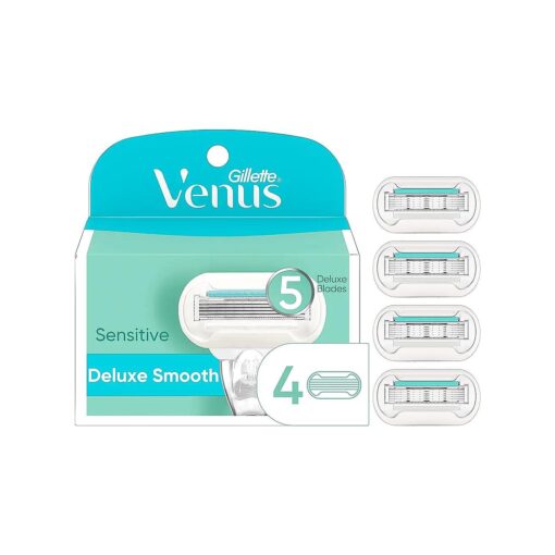 Gillette Venus Extra Smooth Sensitive Womens Razor Blade Refills, 4 Count, Designed for Women with Sensitive Skin